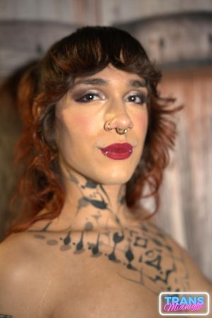 Midnight Delight: A Brunette's Tattooed Passion - Photo 161