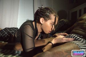 Pf Bhangs' Interracial Trans Anal Passion with Aelin Blue - Photo 174