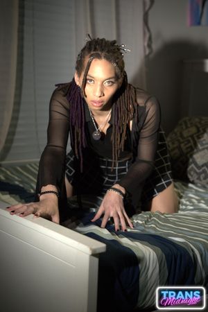 Pf Bhangs' Interracial Trans Anal Passion with Aelin Blue - Photo 40