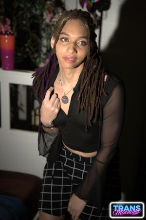 Pf Bhangs' Interracial Trans Anal Passion with Aelin Blue - Photo 8