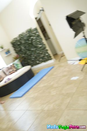 Petite Asian Teen Mars Selene Strips Yoga And Fingers Herself - Photo 112