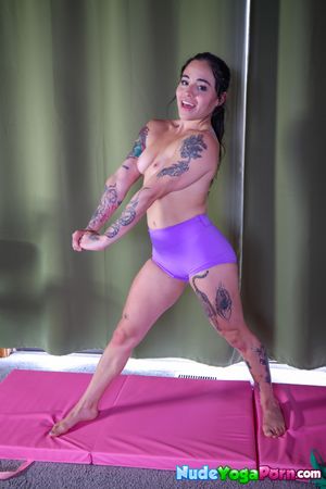 Bella's Sensual Yoga Session Leads to Orgasm - Photo 53